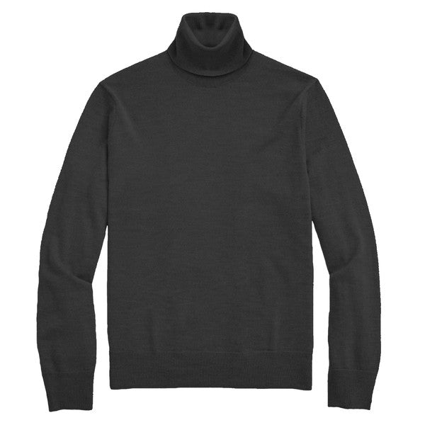 Weiv Mens Solid Turtleneck Sweater
